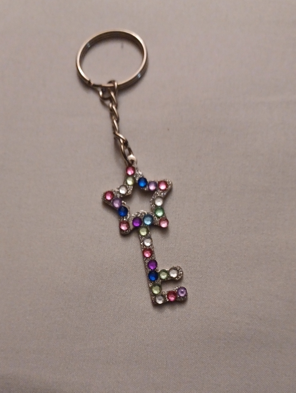 4/$30 New Multicolor Star Key Charm Keychain